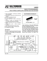 Datasheet L6223 manufacturer STMicroelectronics