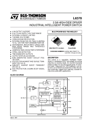 Datasheet L6370 производства STMicroelectronics