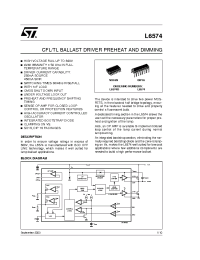Datasheet L6574 производства STMicroelectronics