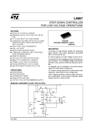 Datasheet L6997DTR производства STMicroelectronics