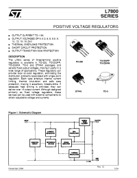 Datasheet L7805CD2T производства STMicroelectronics