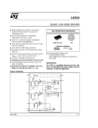 Datasheet L9333DIE1 производства STMicroelectronics