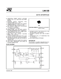 Datasheet L9613 производства STMicroelectronics