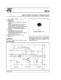 Datasheet L9616 производства STMicroelectronics