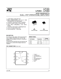 Datasheet LF353 производства STMicroelectronics
