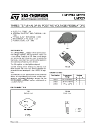 Datasheet LM123 производства STMicroelectronics