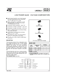 Datasheet LM139 производства STMicroelectronics