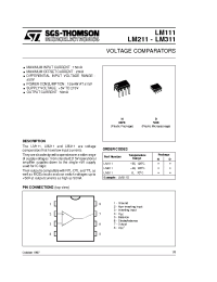 Datasheet LM211N производства STMicroelectronics