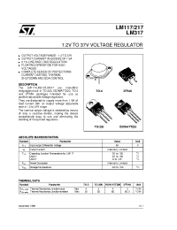 Datasheet LM217K производства STMicroelectronics