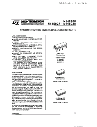 Datasheet M145026 manufacturer STMicroelectronics