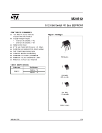 Datasheet M24512-RMN6T manufacturer STMicroelectronics