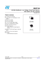 Datasheet M25P128-VME6TG производства STMicroelectronics