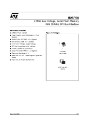 Datasheet M25P20-V производства STMicroelectronics