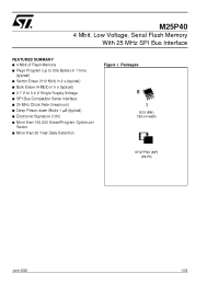 Datasheet M25P40-V производства STMicroelectronics