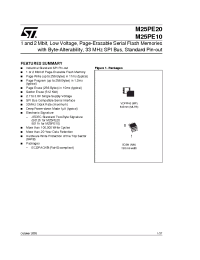 Datasheet M25PE10 производства STMicroelectronics