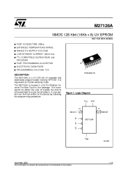 Datasheet M27128A-20-6 производства STMicroelectronics