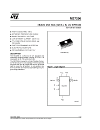 Datasheet M27256-20F1 производства STMicroelectronics