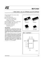 Datasheet M27C1024-10-1 производства STMicroelectronics