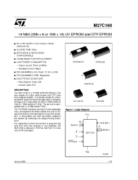 Datasheet M27C160-50B1 производства STMicroelectronics