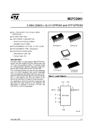 Datasheet M27C2001-10-1 производства STMicroelectronics