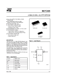 Datasheet M27C405-120B1TR производства STMicroelectronics