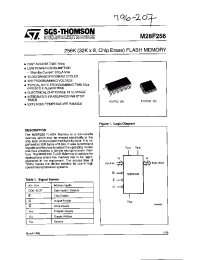 Datasheet M28F256-10B1TR производства STMicroelectronics