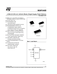 Datasheet M295V040B-45K3R производства STMicroelectronics