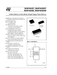 Datasheet M29F002BB45N1T manufacturer STMicroelectronics