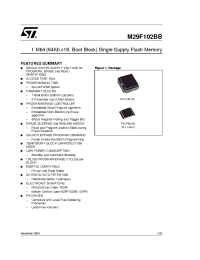 Datasheet M29F102BB45N1F производства STMicroelectronics
