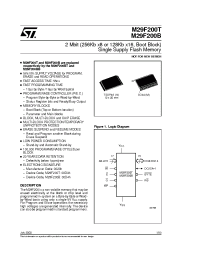Datasheet M29F200T-150 производства STMicroelectronics