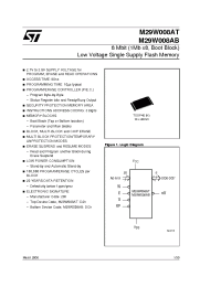 Datasheet M29W008AB80N5T производства STMicroelectronics