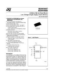 Datasheet M29W008B-120 производства STMicroelectronics