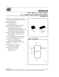 Datasheet M29W010 производства STMicroelectronics