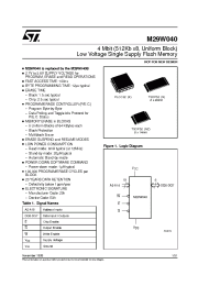 Datasheet M29W040-200 производства STMicroelectronics