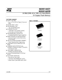 Datasheet M29W160DB70N1T производства STMicroelectronics