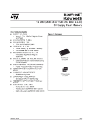 Datasheet M29W160EB90ZA6F производства STMicroelectronics