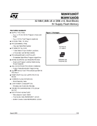 Datasheet M29W320 производства STMicroelectronics