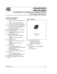 Datasheet M30L0R7000B0 производства STMicroelectronics
