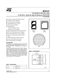 Datasheet M35101-C30 производства STMicroelectronics