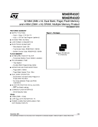 Datasheet M36DR432DA85ZA6T производства STMicroelectronics
