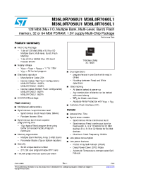 Datasheet M36L0R7060U1 производства STMicroelectronics