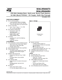 Datasheet M36L0R8060B0 производства STMicroelectronics