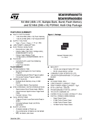 Datasheet M36W0R6050B производства STMicroelectronics