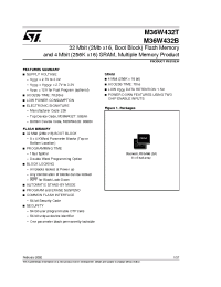Datasheet M36W432B70ZA1T производства STMicroelectronics