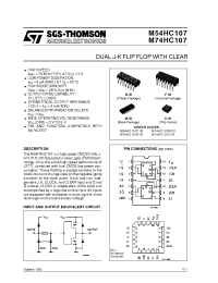 Datasheet M54HC107F1R производства STMicroelectronics