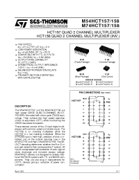 Datasheet M54HC158B1R производства STMicroelectronics