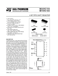 Datasheet M54HC194F1R производства STMicroelectronics