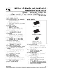Datasheet NAND01GW3B2AN6E производства STMicroelectronics