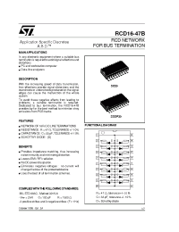 Datasheet RCD16-47B производства STMicroelectronics