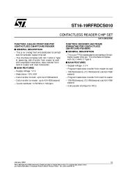 Datasheet ST16RFRDCS010 производства STMicroelectronics